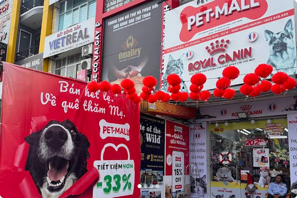 Siêu thị thú cưng PETMALL 10 TRẦN NÃO