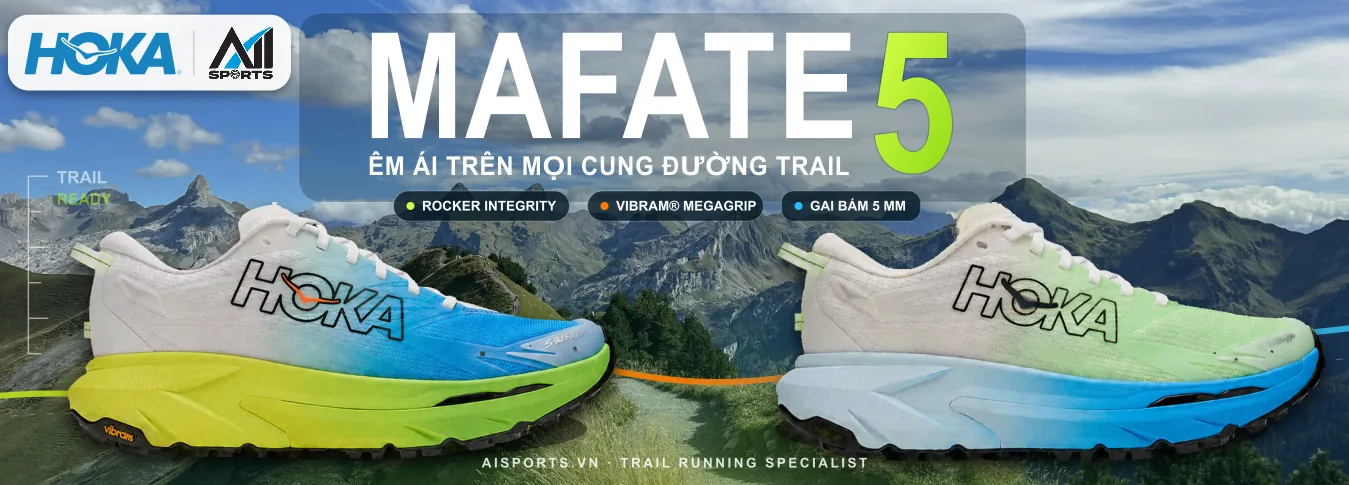 Khám phá giày trail HOKA Mafate 5 với hai phối màu mới