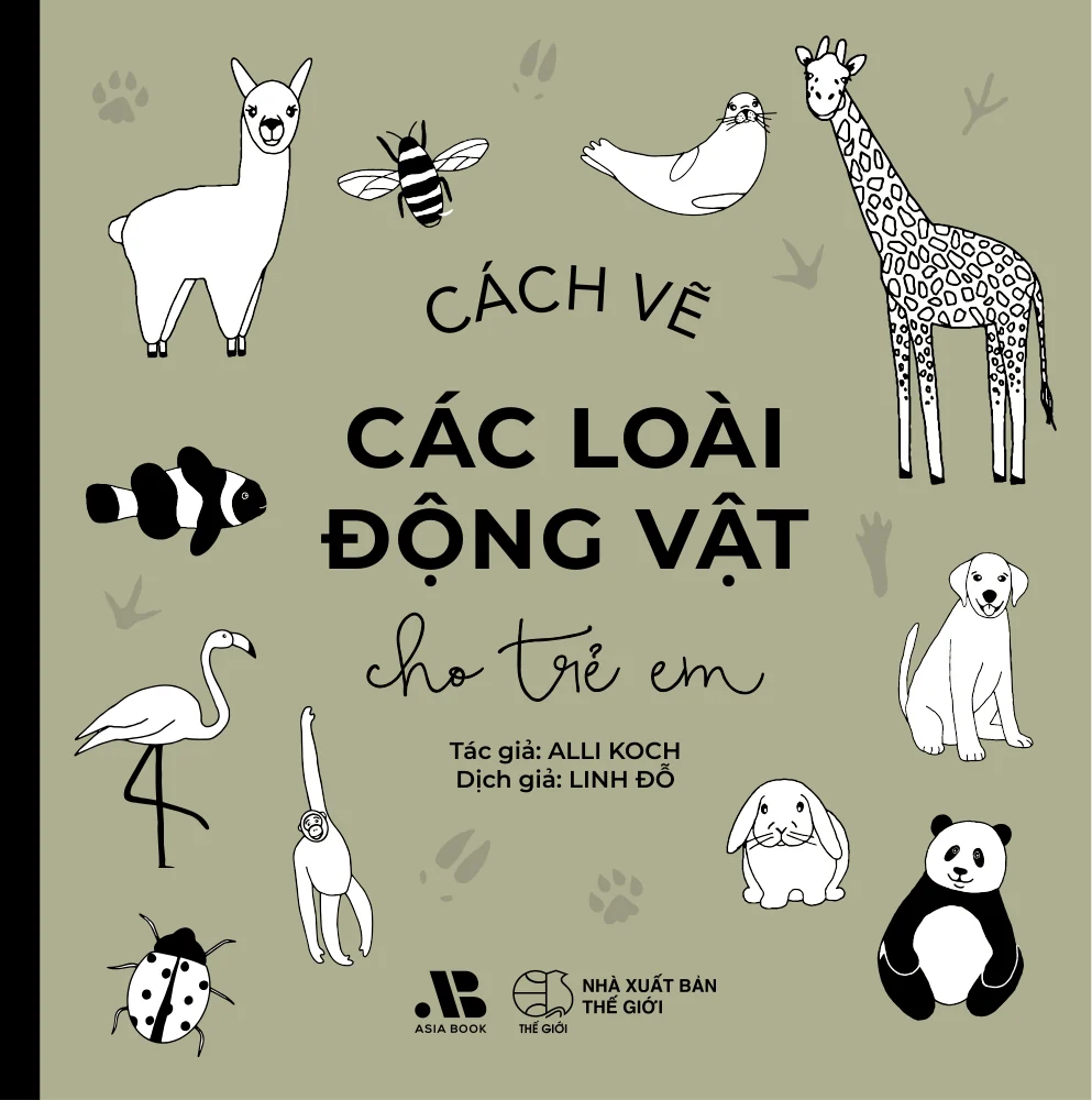 Bìa sách Cách vẽ động vật dành cho trẻ em – Alli Koch