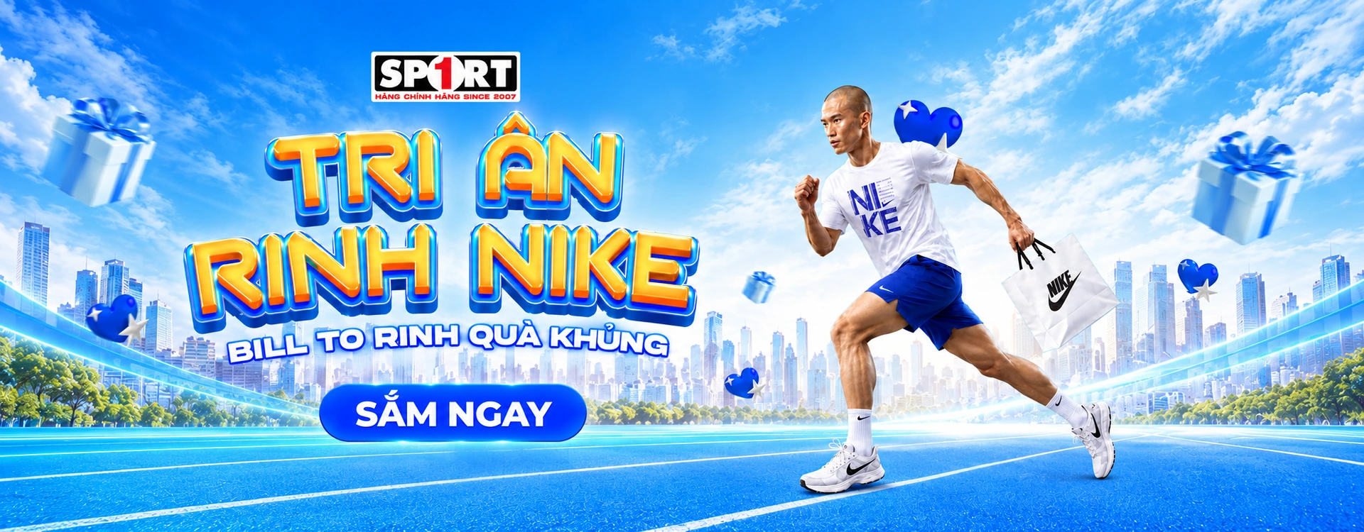 Tri ân khách hàng SPORT1, mua sắm Nike chính hãng và nhận quà