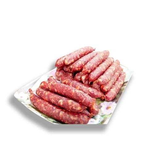 Đĩa lạp xưởng bò tươi thon dài