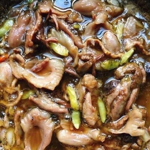 Món ruột cá lóc kho tiêu thơm ngon