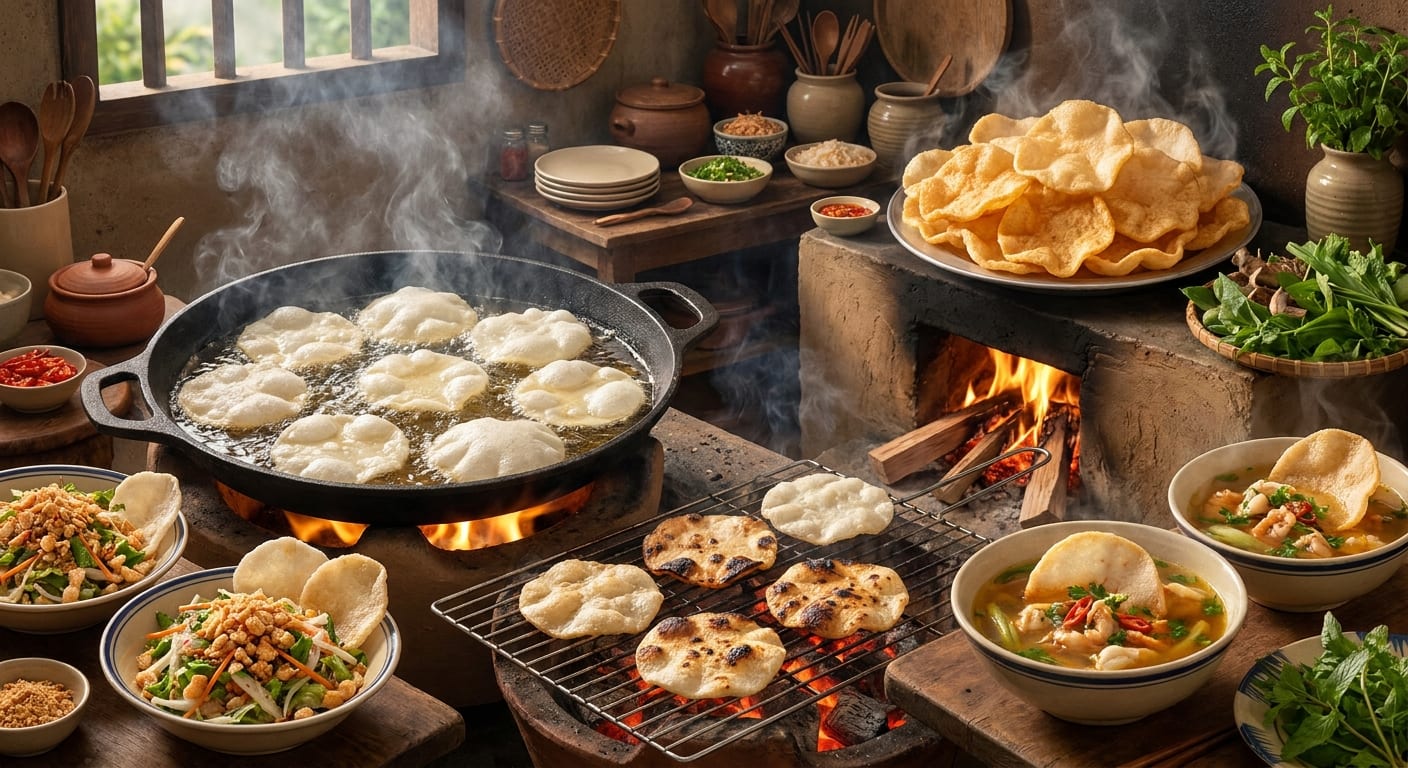Chế biến Tổng hợp các món ngon tuyệt đỉnh được chế biến từ Bánh Phồng Tôm