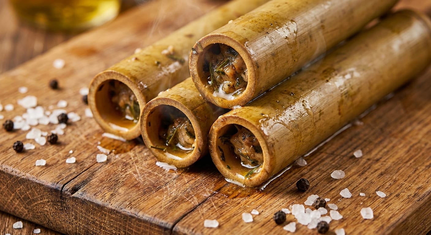 Cận cảnh Ốc Nhồi Ống Nứa