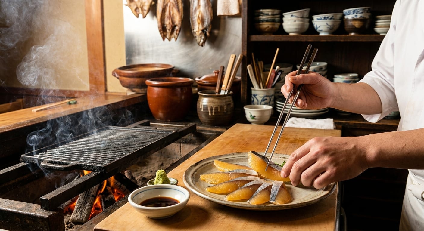 Chế biến Bí quyết bày trí đĩa Sashimi Cá trích ép trứng Nissi đẹp mắt chuẩn vị Nhật