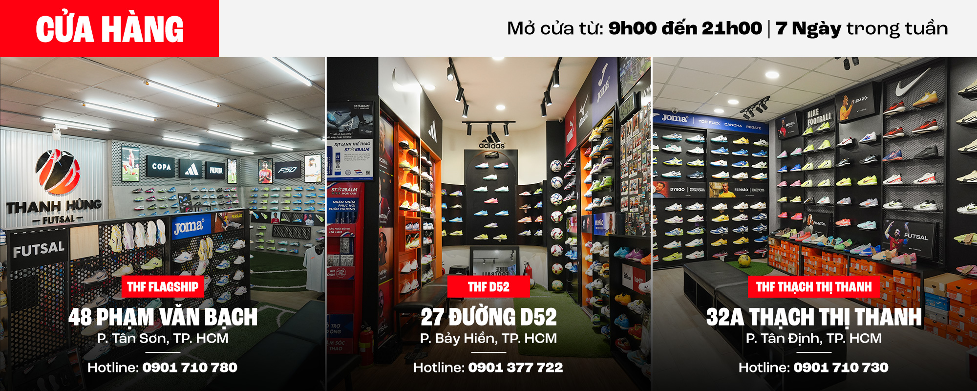 Chuỗi cửa hàng giày đá bóng Thanh Hùng Futsal