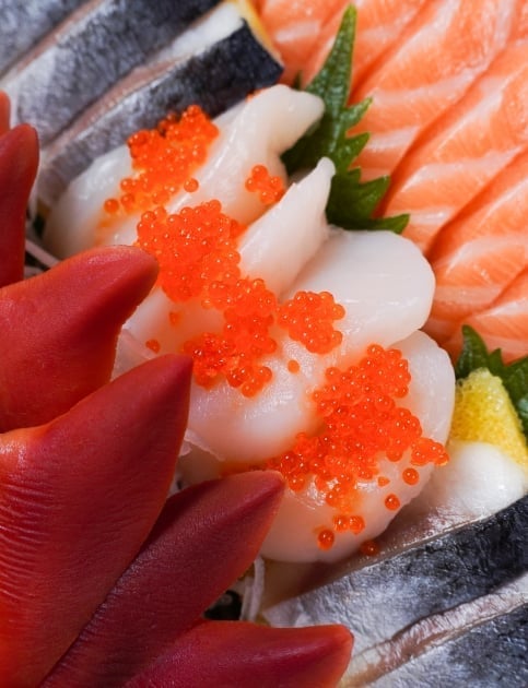 Sashimi chuẩn vị Nhật.