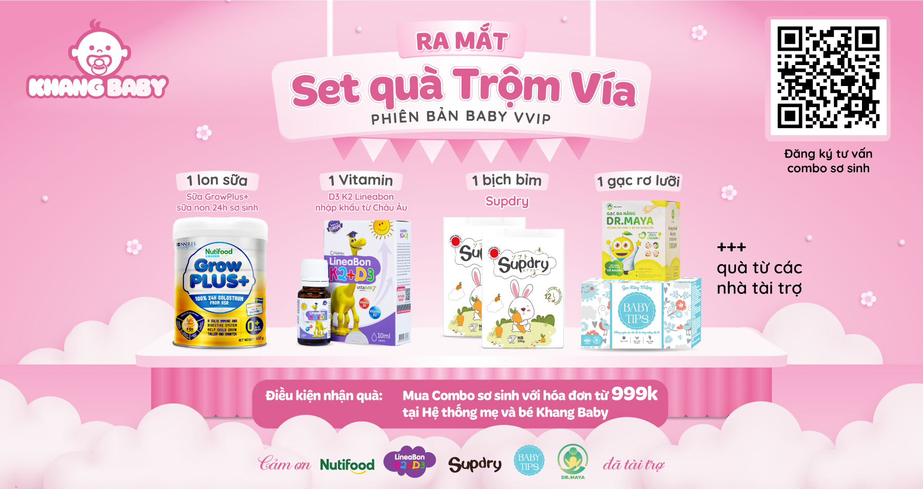 Tư vấn combo sơ sinh Khang Baby