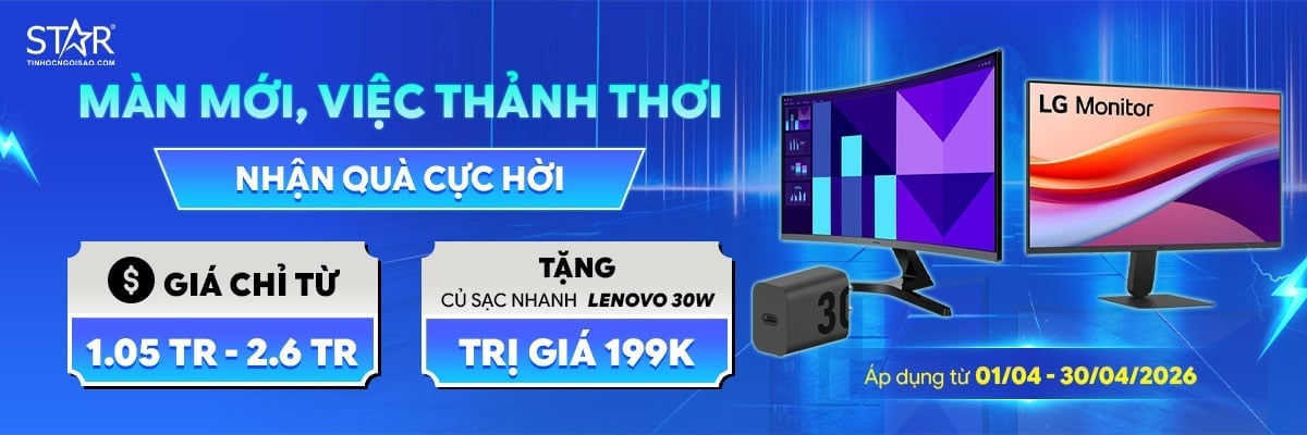MÀN HÌNH VĂN PHÒNG GIÁ TỐT <br> Nhận ngay sạc nhanh 30W giá 199.000đ!!!