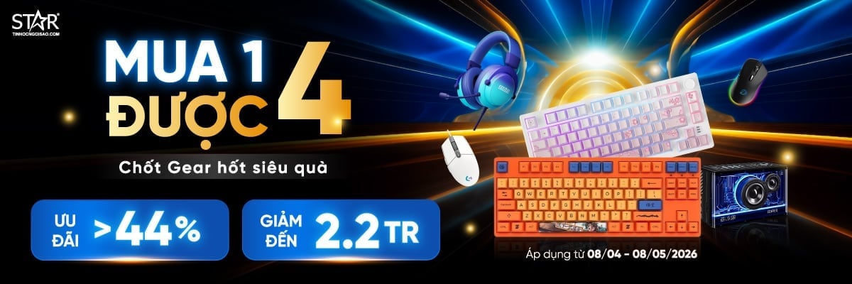 CHỐT GEAR HỐT SIÊU QUÀ <br> Ưu đãi đến 44%++, giảm đến 2.2 triệu!!!