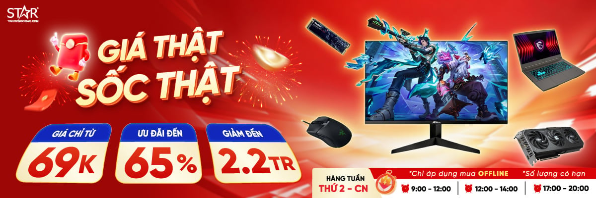 GIÁ THẬT SỐC THẬT OFFLINE <br> Ưu đãi đến 65%++, giá sốc chỉ từ 69.000đ!!!