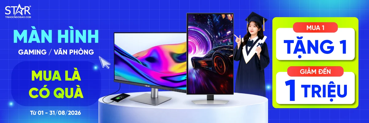 MÀN HÌNH GAMING - VĂN PHÒNG <br> Mua 1 tặng 1, trợ giá đến 1 triệu!!!
