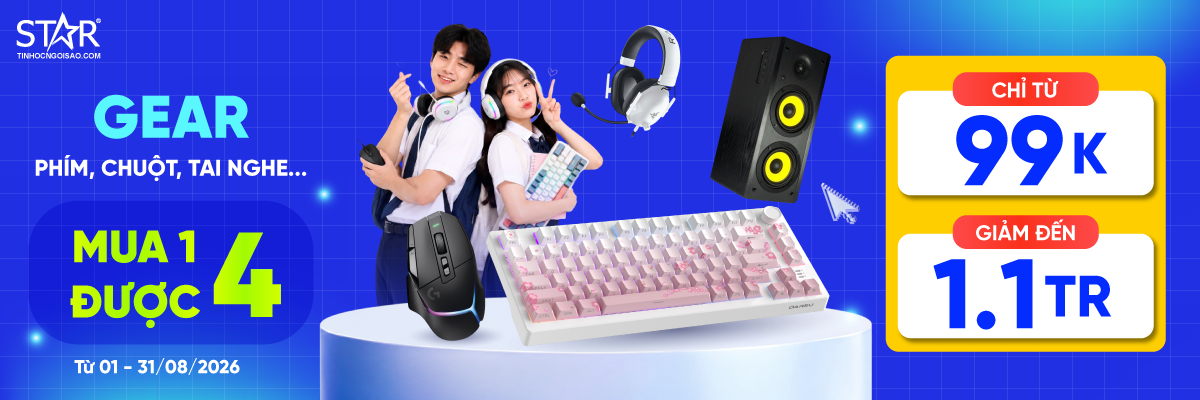 KHUYỄN MÃI GAMING GEAR <br> Ưu đãi đến 44%++, giảm đến 2.2 triệu!!!