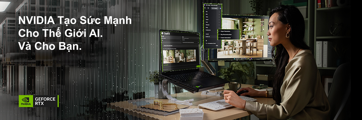 GeForce RTX AI PCs <br> Trải nghiệm AI tiên tiến nhất hiện nay!!!