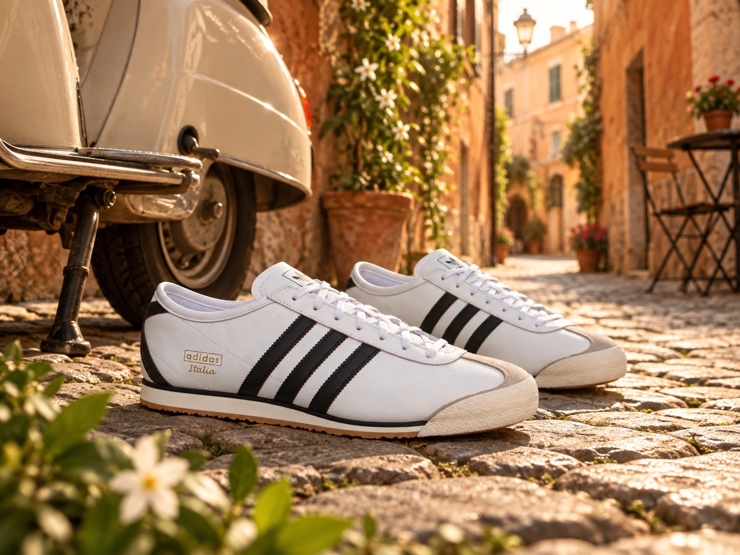 Adidas Italia 70s trong bối cảnh đường phố Ý