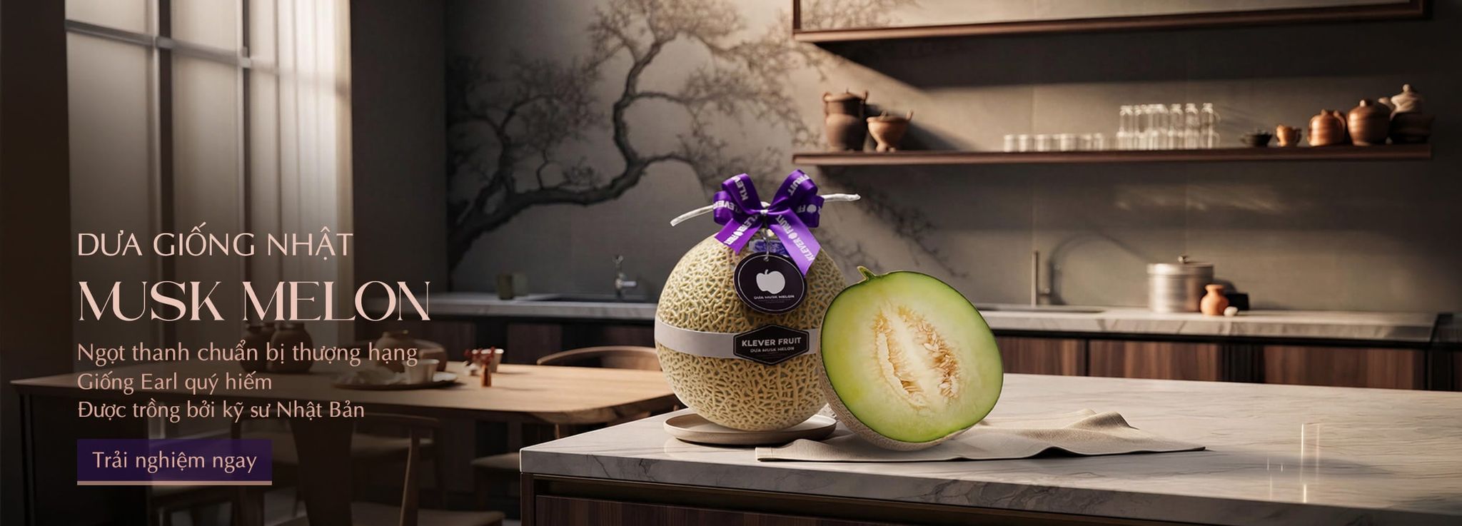 Dưa Giống Nhật Musk Melon Tại Klever Fruit