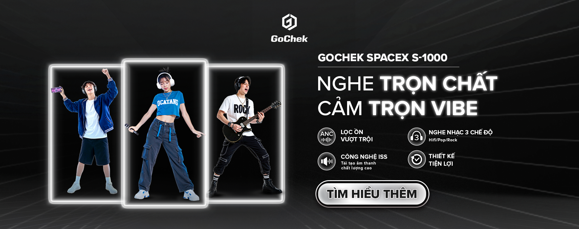 Tai nghe không dây GoChek SpaceX S-1000