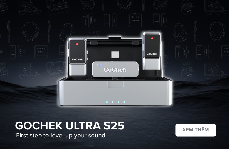Micro thu âm không dây GoChek Ultra S25
