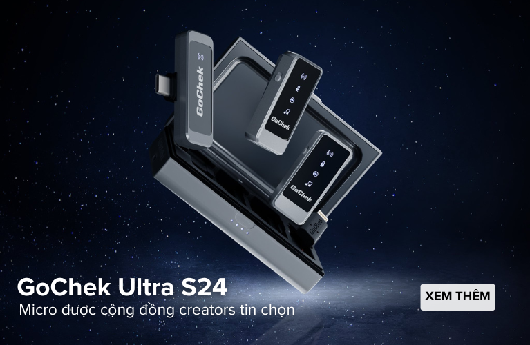 Micro thu âm không dây GoChek Ultra S24