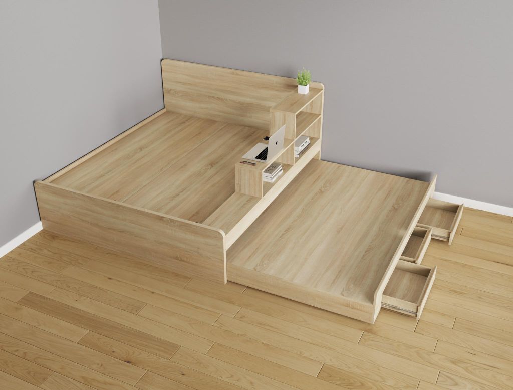 Giường kéo 2 tầng