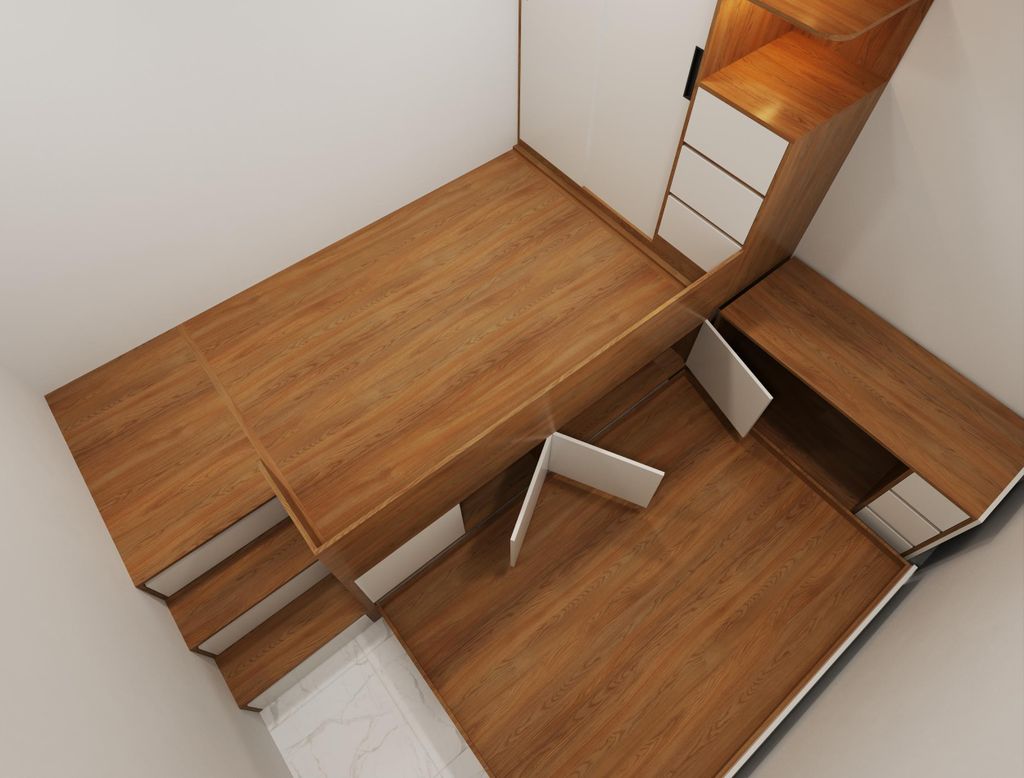 Hệ giường tủ bàn kết hợp