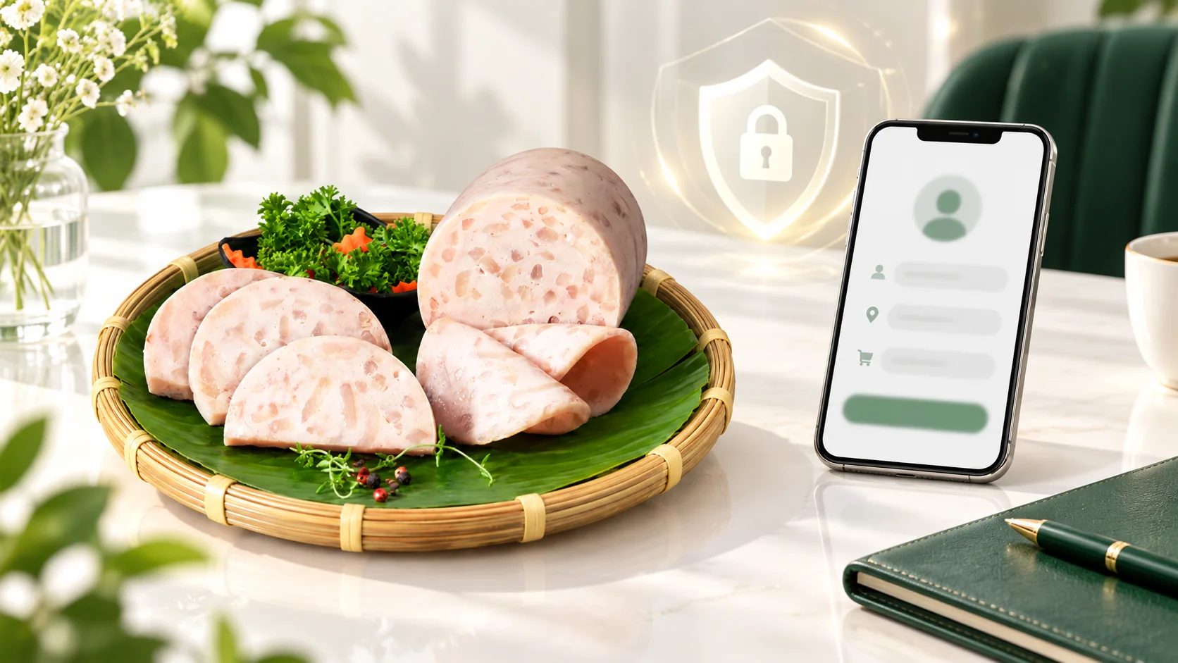 Bảo mật thông tin khách hàng khi mua giò chả Cửu Long trực tuyến