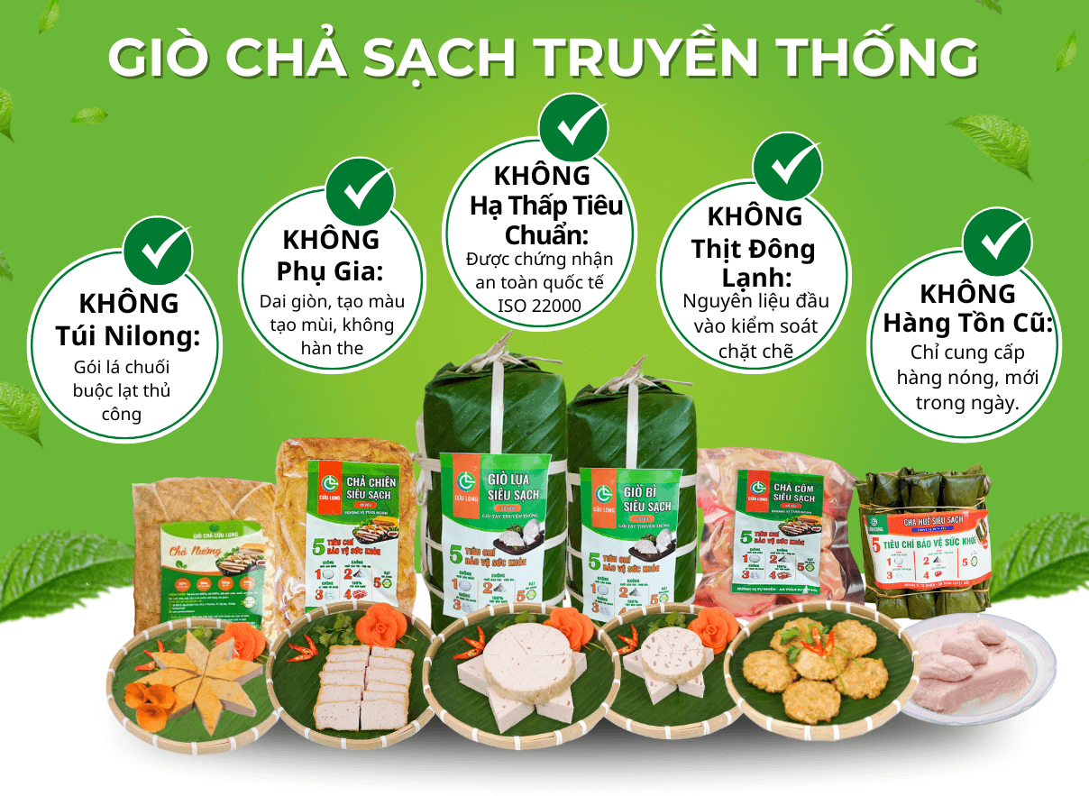 GIÒ CHẢ - GÓI LÁ CHUỐI