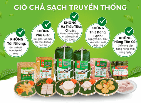 GIÒ CHẢ - GÓI LÁ CHUỐI