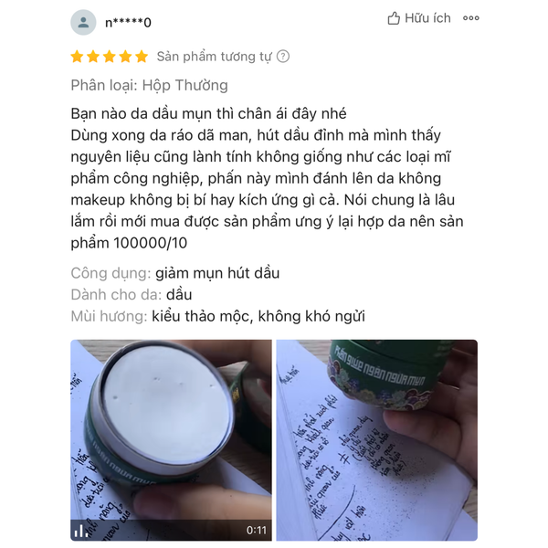 Phấn giúp ngăn ngừa mụn