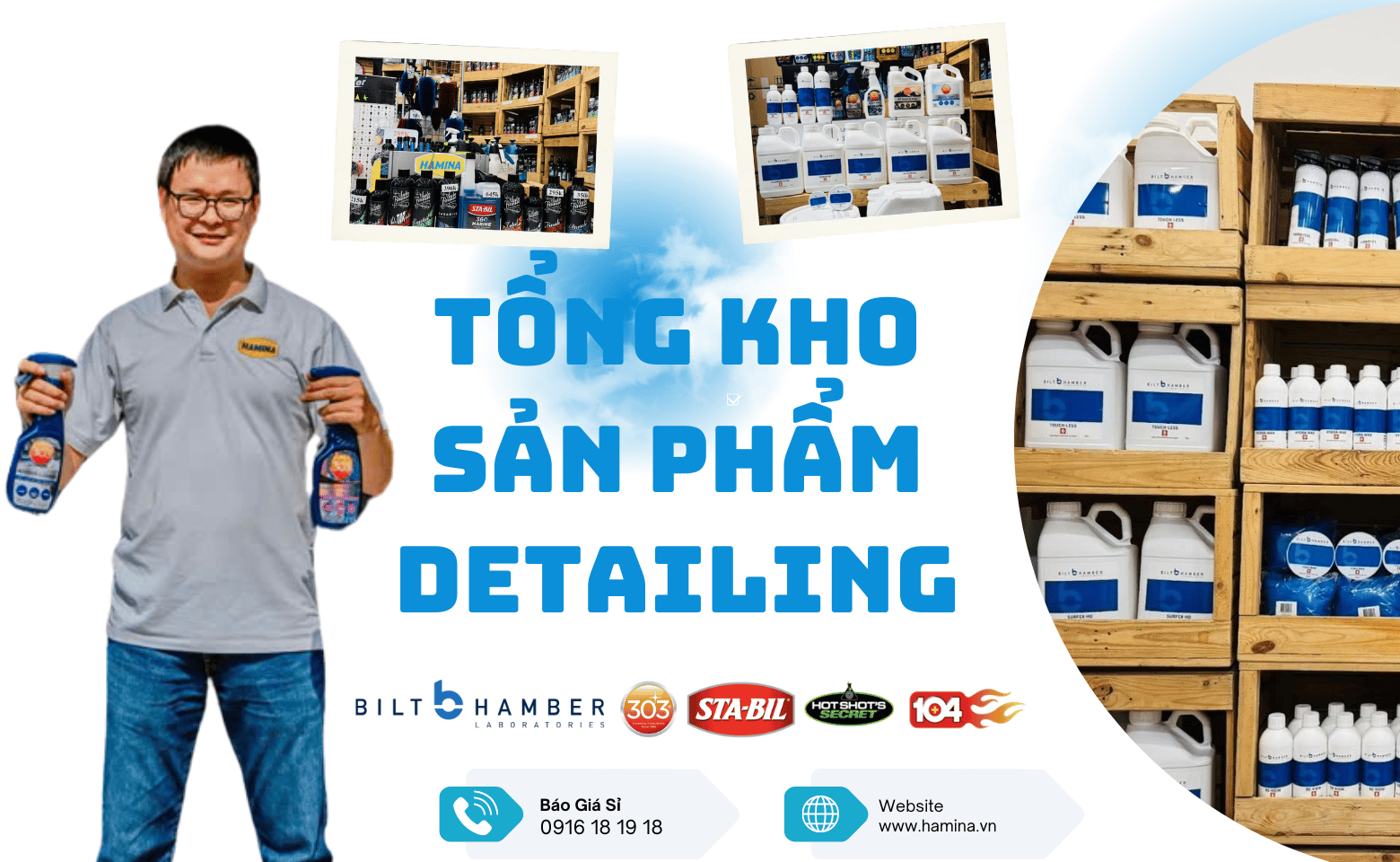 hamina - tong kho san pham cham soc xe detailing