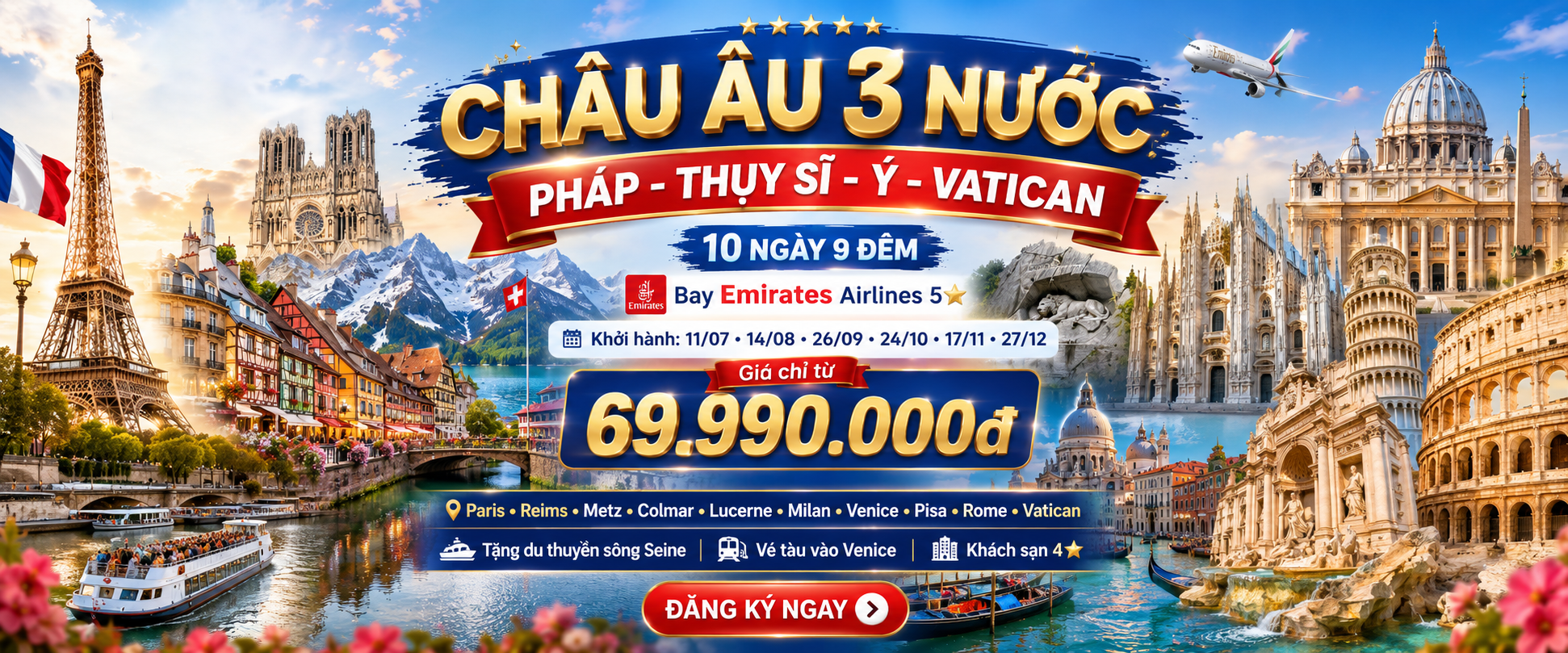 PHÁP - THỤY SĨ - Ý - VATICAN