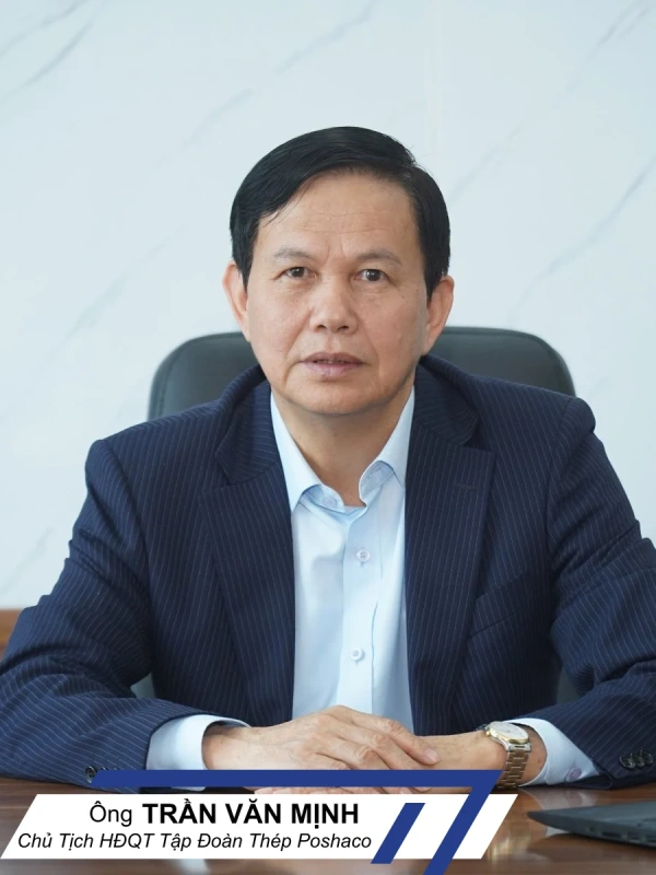 Ông Trần Văn Mịnh chủ tịch tập đoàn thép Poshaco