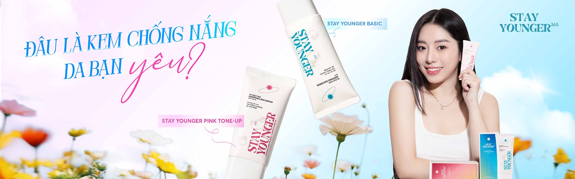 STAY YOUNGER brand banner