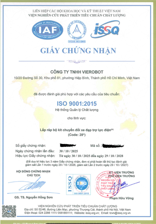 ISO certificate