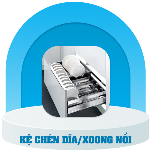  Kệ chén dĩa, xoong nồi
