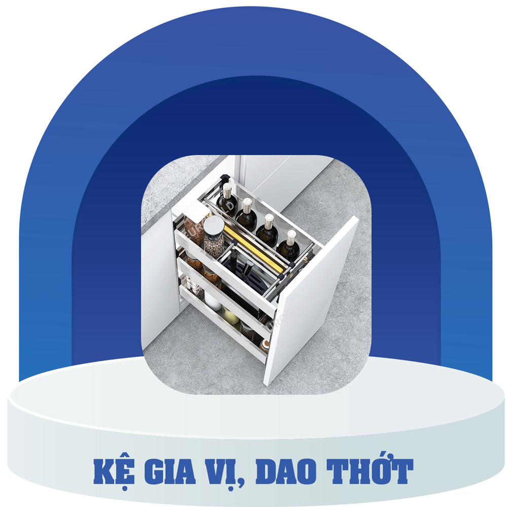 Kệ gia vị, dao thớt