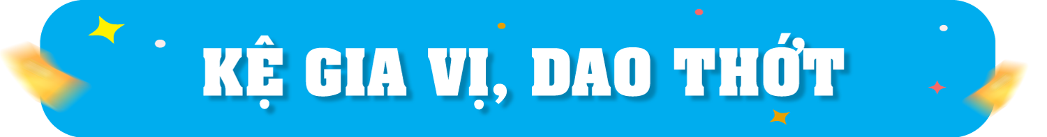 Kệ gia vị, dao thớt