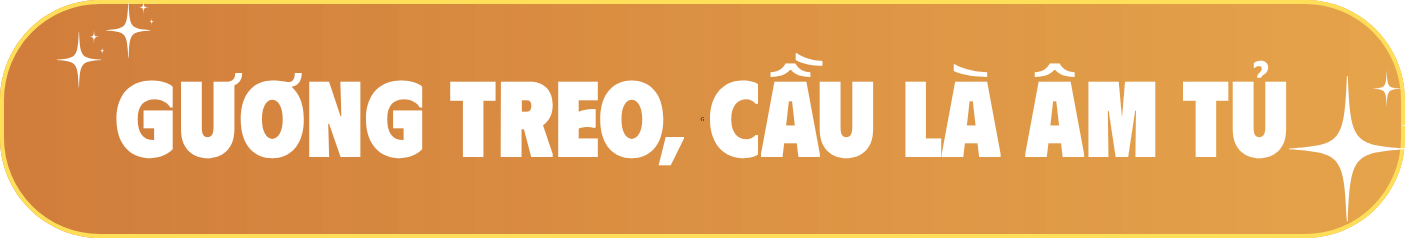 Gương treo, cầu là âm tủ