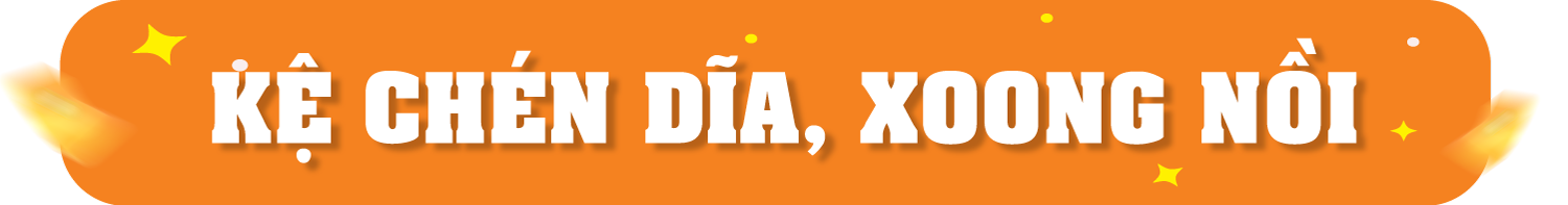 Kệ chén dĩa, xoong nồi