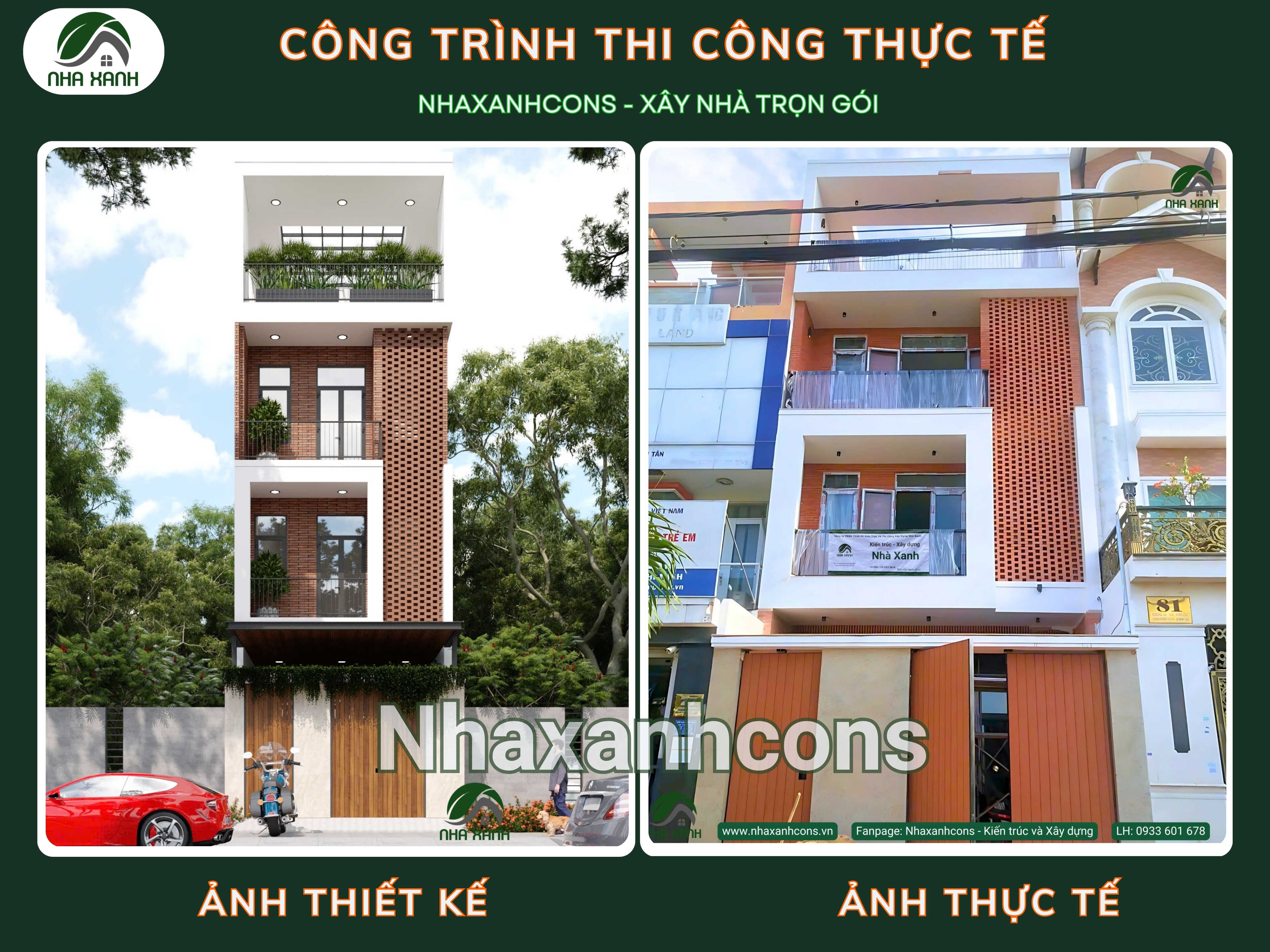 Nhà phố 4 tầng hiện đại
