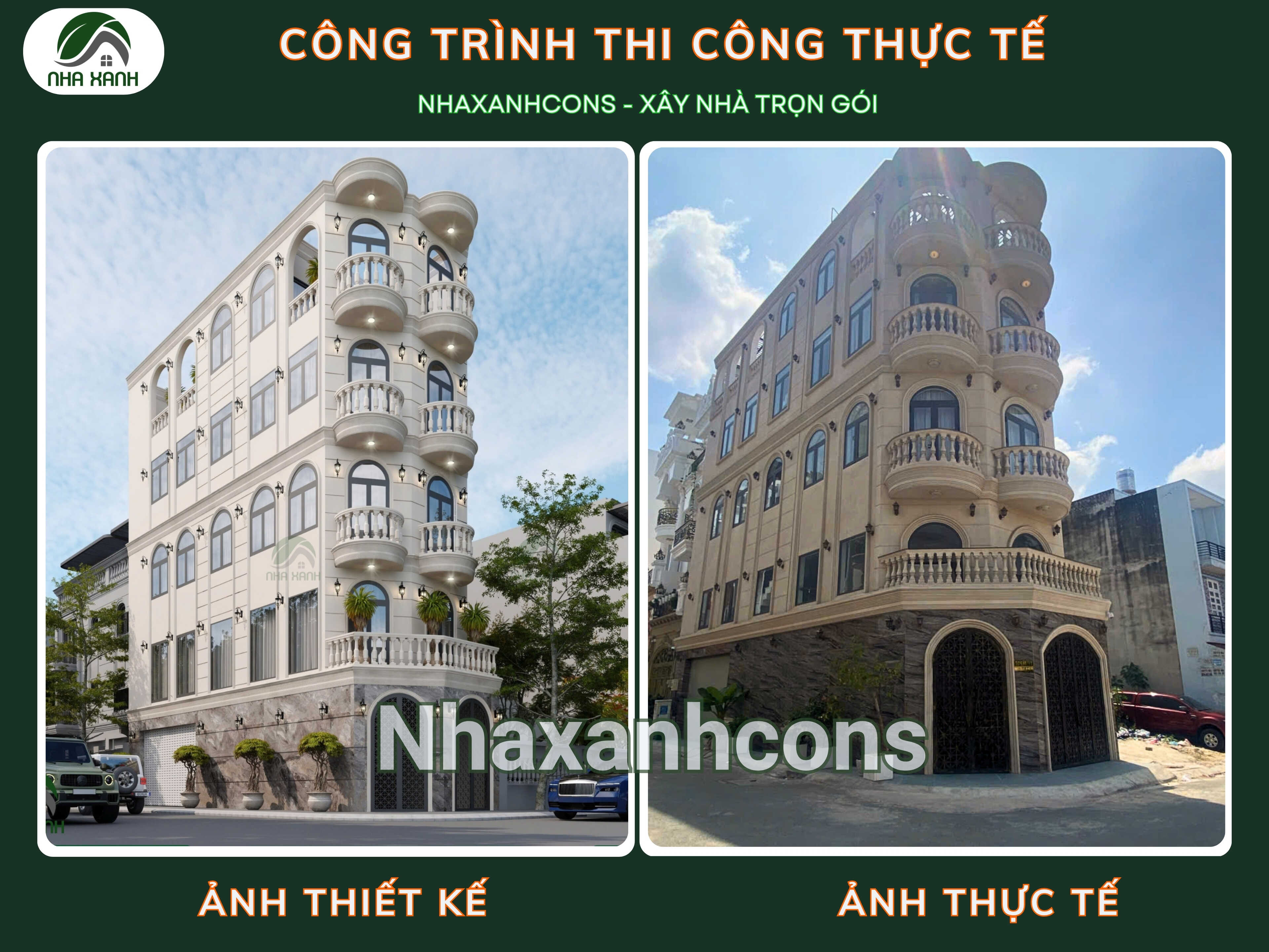Nhà phố tân cổ điển 5 tầng