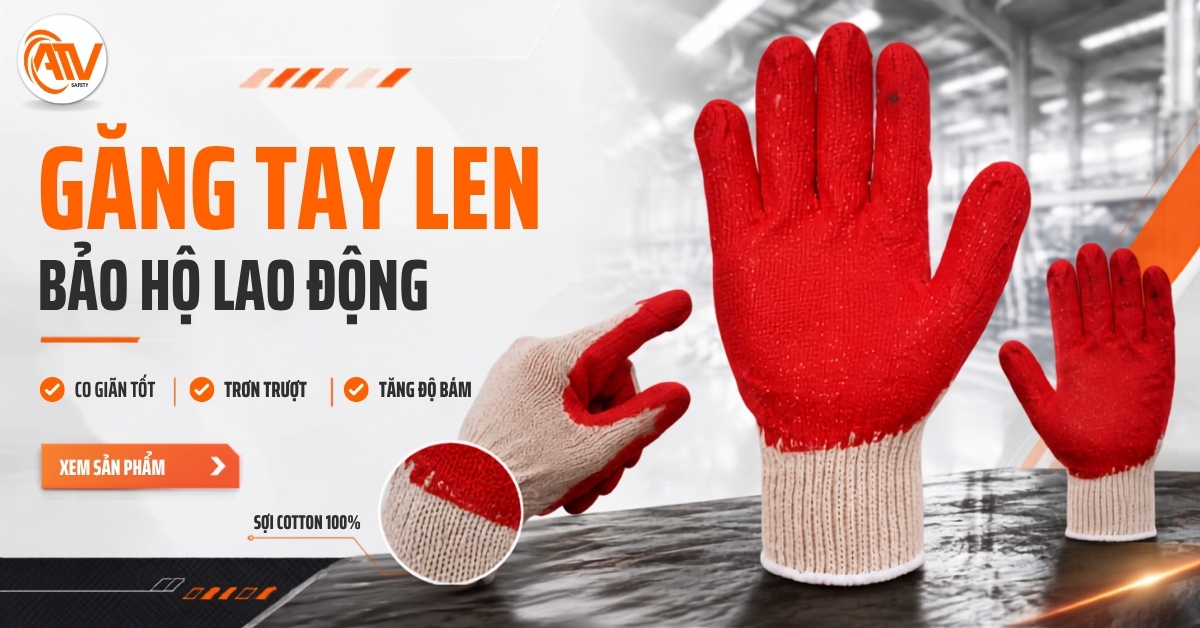 Găng Tay Phủ Cao Su Đỏ 1 Mặt