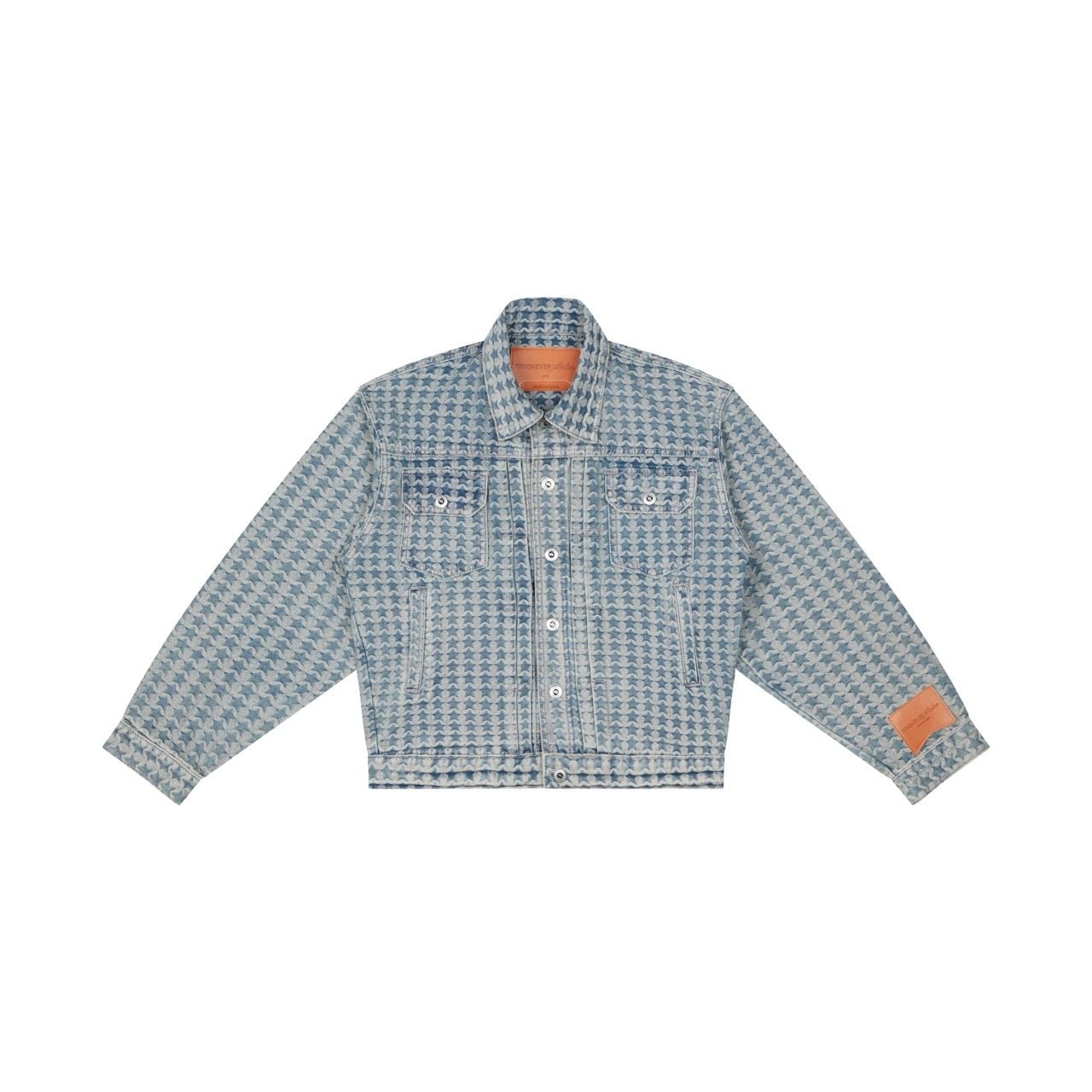 “WHENEVER” STAR WASHED DENIM JACKET