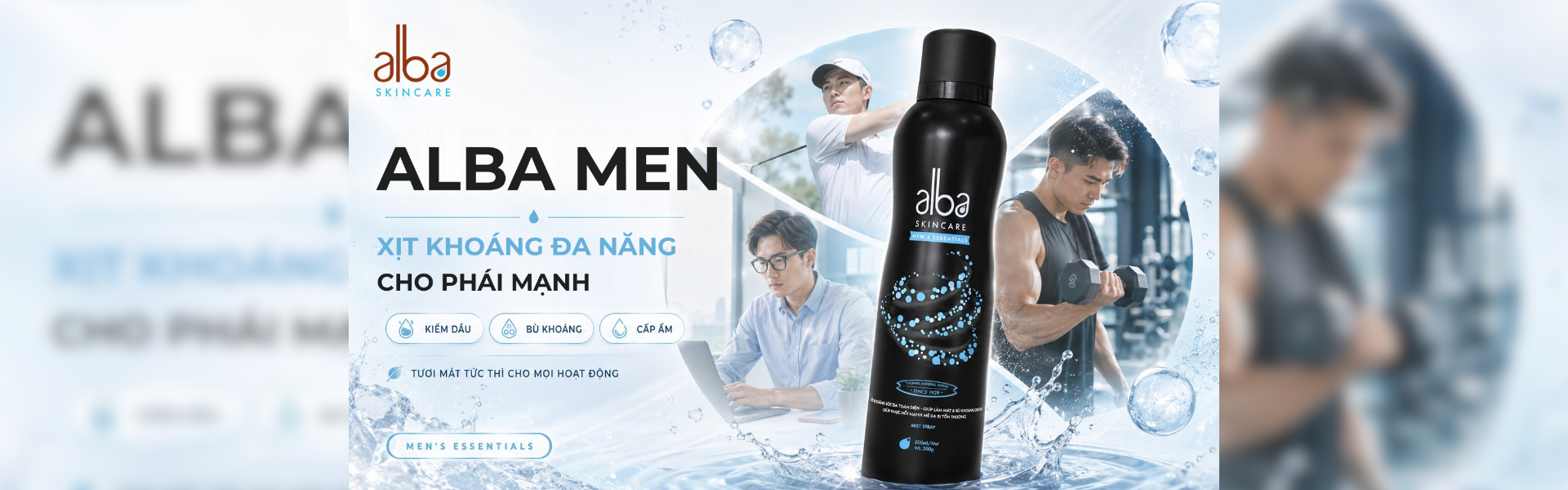 Xịt khoáng Alba Men dành cho nam