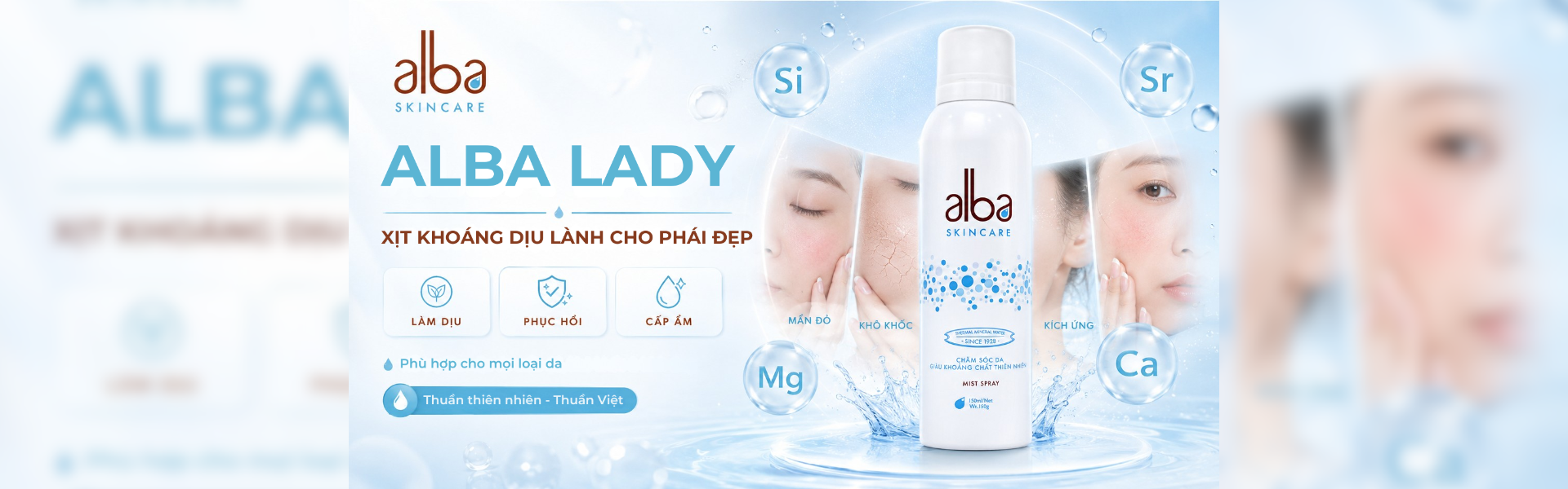 Xịt khoáng Alba Lady dành cho nữ