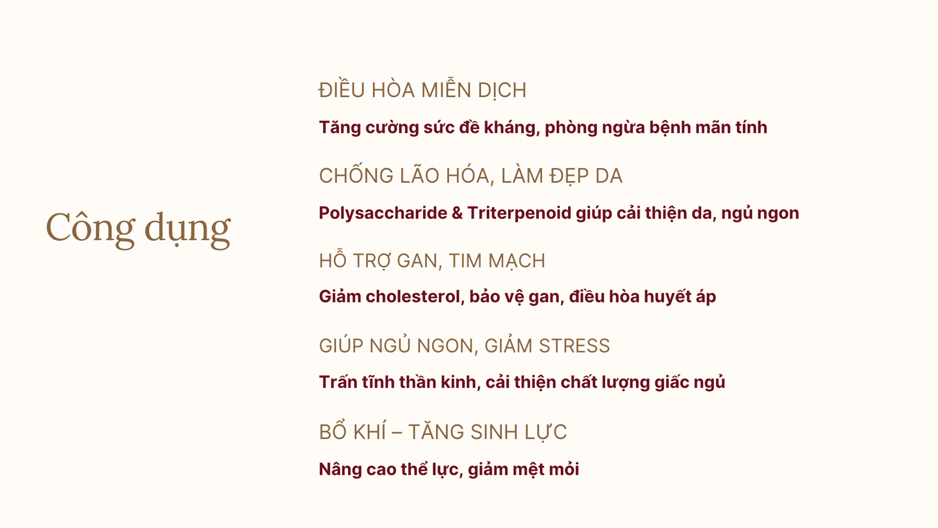 Nấm Linh Chi Đỏ Oxiva – Bổ khí, tăng sinh lực, giảm mệt mỏi, nâng cao thể lực