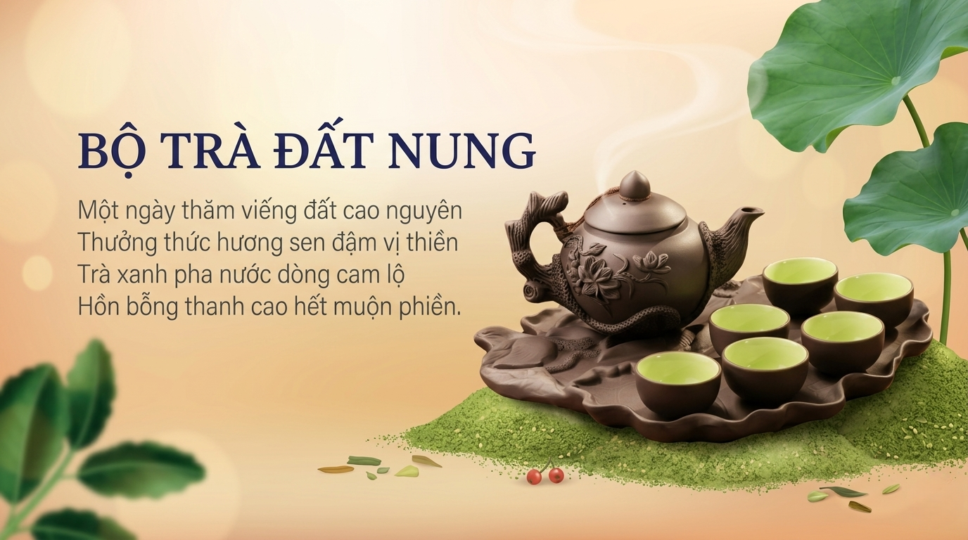 Bộ ấm chén đất nung