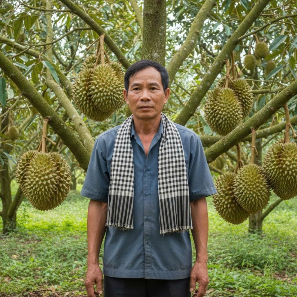 Anh Sáu Lộc – Nhà vườn sầu riêng tại Sóc Trăng