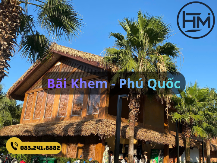  [ Resort Bãi Khem - Phú Quốc] Decor mái tranh nhân tạo