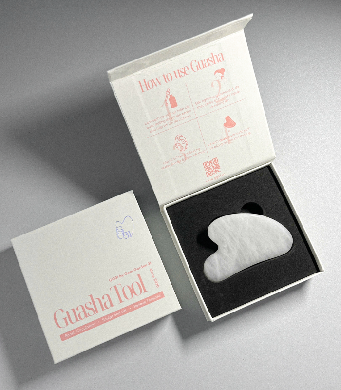 Guasha Thạch Anh Trắng